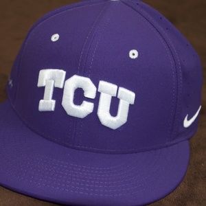 Purple Nike TCU Horned Frogs Hat (Size 7 3/4)